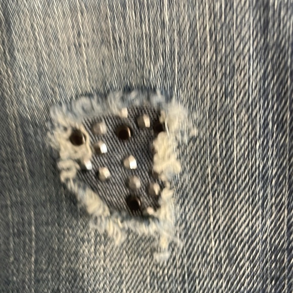 Silver Super stretch Aiko Mid Boot jeans waist 33/ L33 leg measuring at 31! - Picture 2 of 6